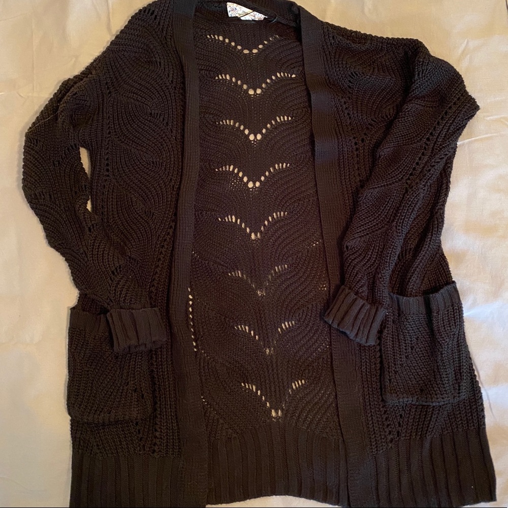 Black Knitted Cardigan